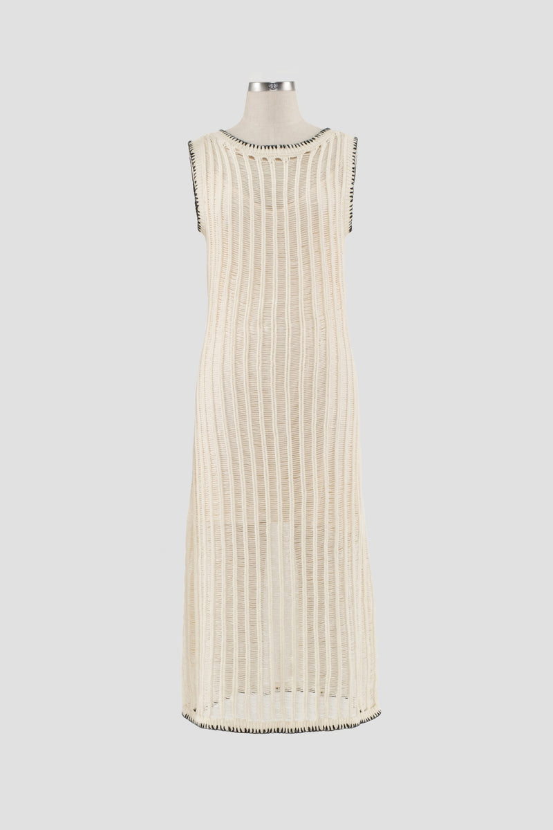 Ivory Knit Midi Dress – Sapphire Boutique