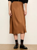 Load image into Gallery viewer, Cocoa Powder Everyday Midi Skirt
