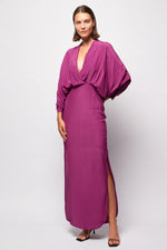 Load image into Gallery viewer, Cerise Plunge Dress
