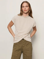 Load image into Gallery viewer, Draped Sleeveless Mock Neck
