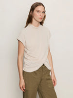 Load image into Gallery viewer, Draped Sleeveless Mock Neck
