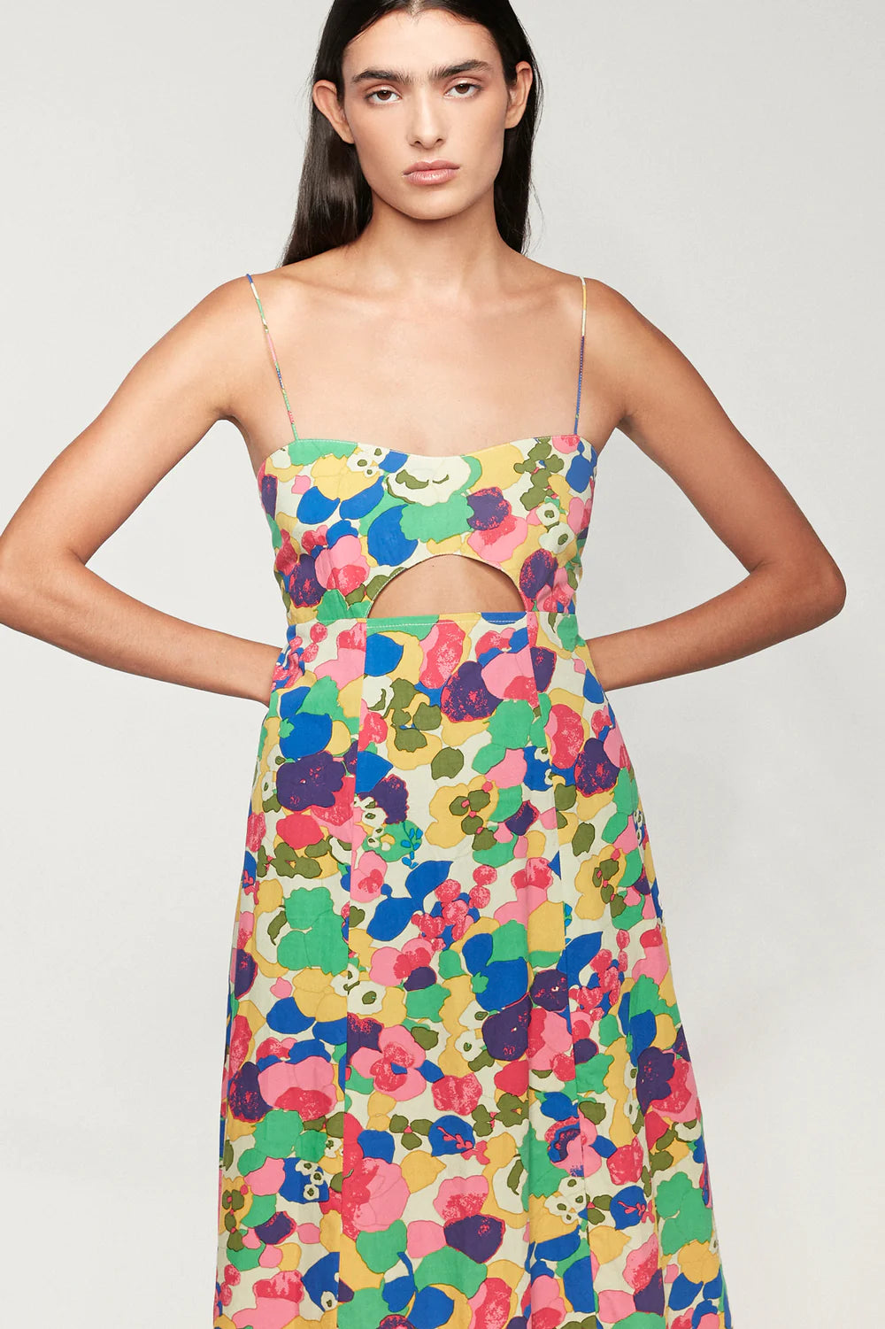 moon midi dress MOON MIDI DRESS ORNAMENT GREEN