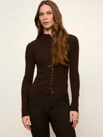 Load image into Gallery viewer, High Neck Ribbed Cardigan
