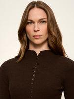 Load image into Gallery viewer, High Neck Ribbed Cardigan
