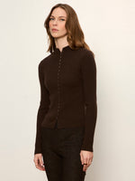 Load image into Gallery viewer, High Neck Ribbed Cardigan
