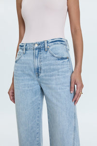 Kacey Mid Rise Cuffed Straight