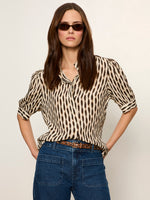Load image into Gallery viewer, Inkblot Eden Button Blouse
