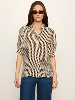 Load image into Gallery viewer, Inkblot Eden Button Blouse

