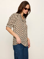 Load image into Gallery viewer, Inkblot Eden Button Blouse
