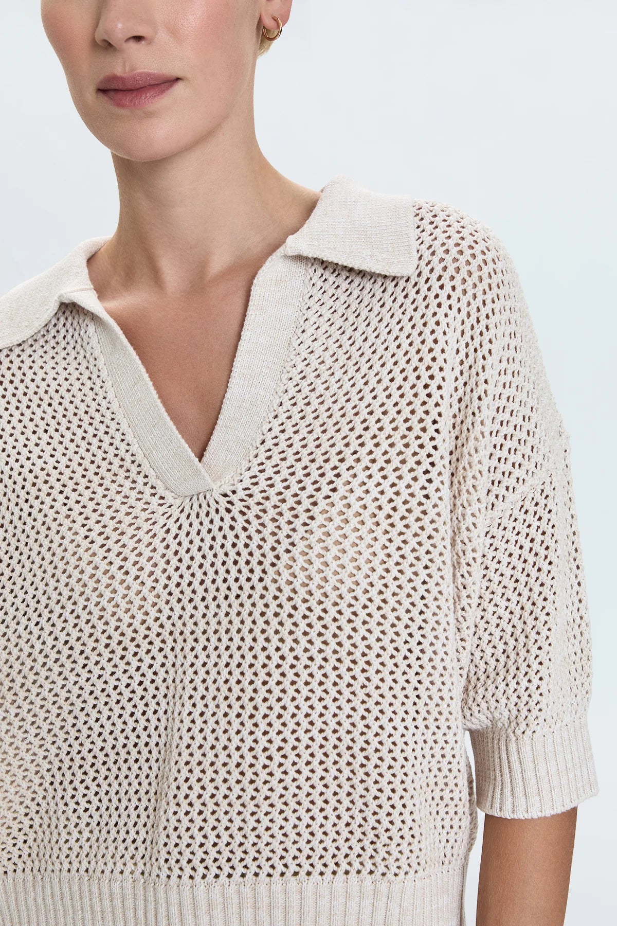 Emma Open Wide Knit Polo