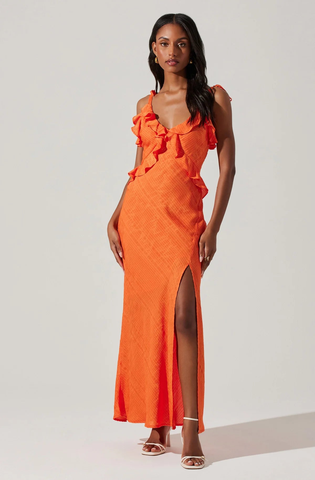 sorbae ruffle maxi dress Sorbae Ruffle Maxi Dress Green