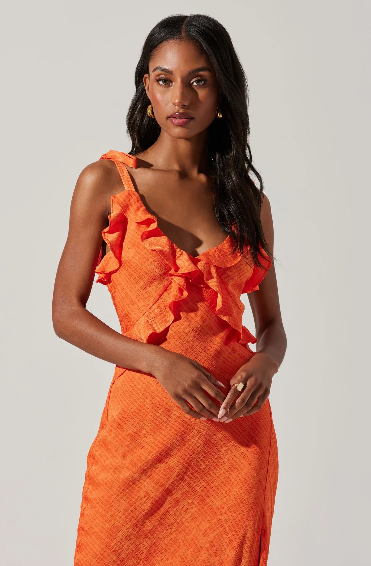 sorbae ruffle maxi dress Sorbae Dress Sapphire Boutique
