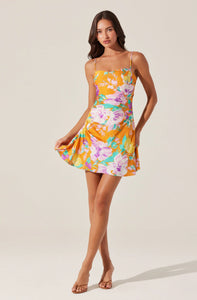 Orange Multi Cerinthe Dress
