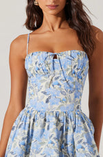 Load image into Gallery viewer, Larissa Blue Floral Dress

