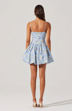 Load image into Gallery viewer, Larissa Blue Floral Dress
