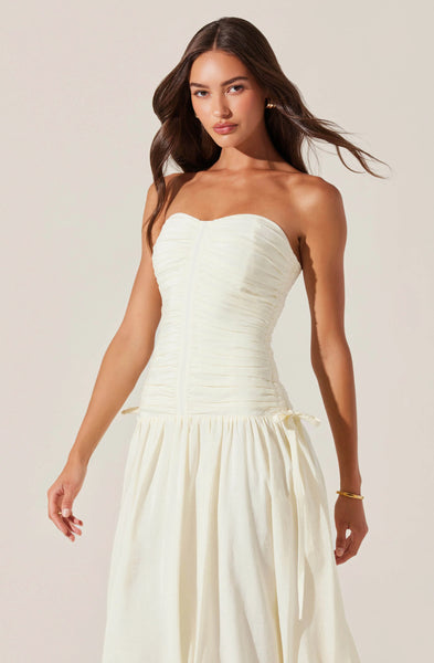 zori linen blend midi dress ASTR The Label Zori Dress by Astr The Label
