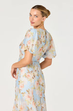 Load image into Gallery viewer, Blue Floral Lavena Dress
