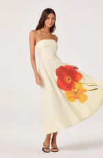 Load image into Gallery viewer, Ximena Red Floral Dress

