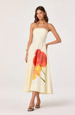 Load image into Gallery viewer, Ximena Red Floral Dress
