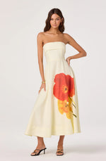 Load image into Gallery viewer, Ximena Red Floral Dress
