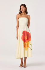Load image into Gallery viewer, Ximena Red Floral Dress
