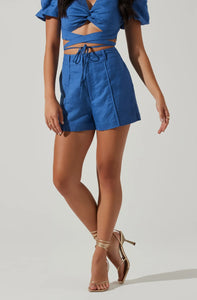 Blue Amiah Shorts