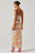 Load image into Gallery viewer, Loretta Abstract Print Skirt
