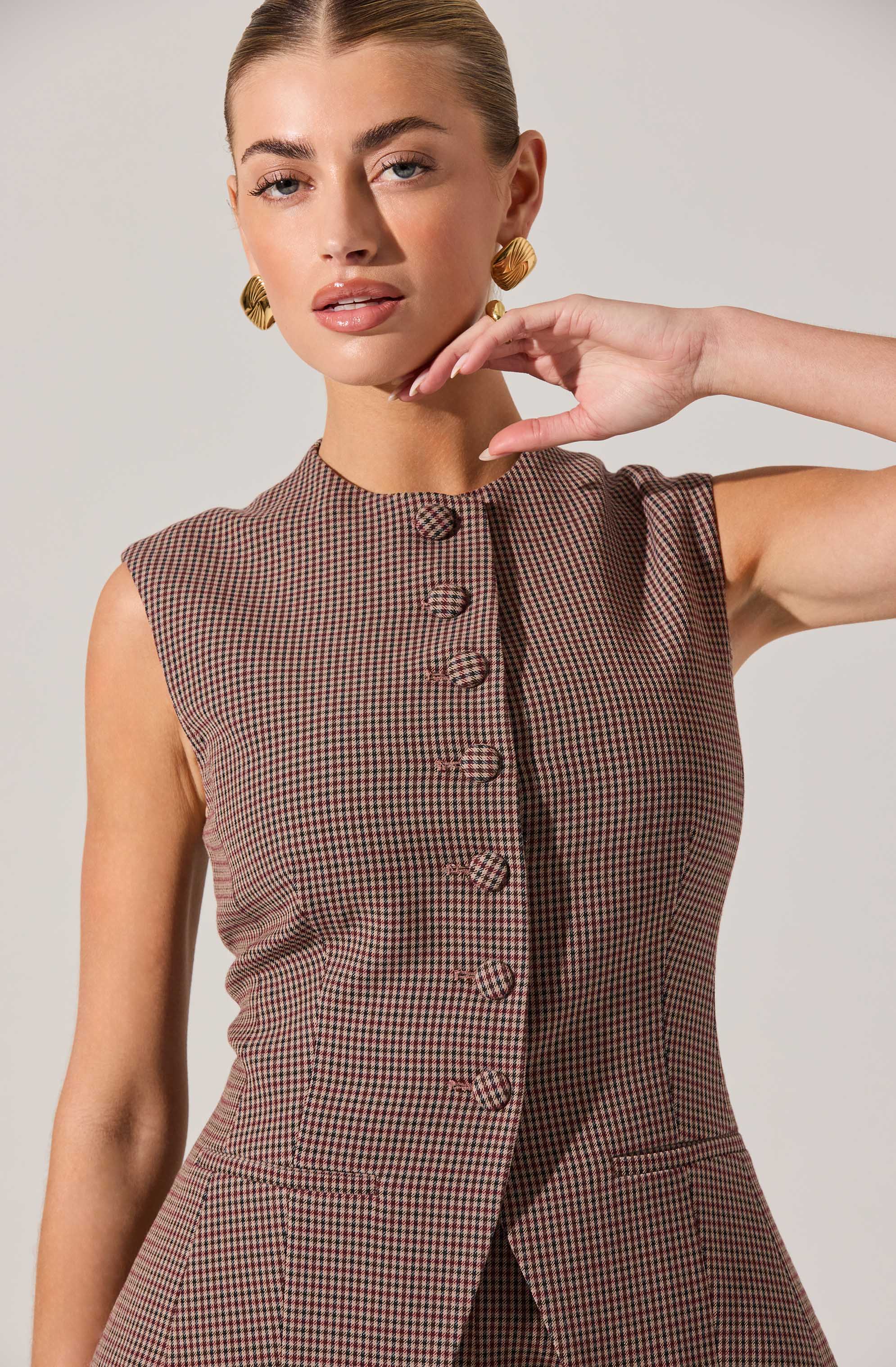 Gisselle Plaid Vest