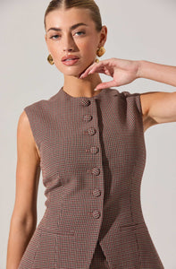 Gisselle Plaid Vest
