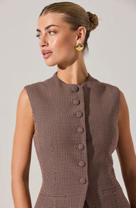 Gisselle Plaid Vest