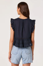 Load image into Gallery viewer, Julie Navy Top

