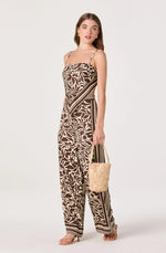 Load image into Gallery viewer, Brown Tropical Eva Top
