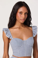 Load image into Gallery viewer, Gingham Wedelia Top
