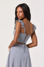 Load image into Gallery viewer, Gingham Wedelia Top
