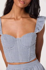 Load image into Gallery viewer, Gingham Wedelia Top
