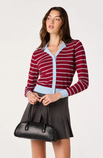 Load image into Gallery viewer, Flavia Scarlet Blue Cardigan
