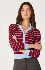 Load image into Gallery viewer, Flavia Scarlet Blue Cardigan
