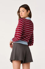 Load image into Gallery viewer, Flavia Scarlet Blue Cardigan
