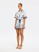 Load image into Gallery viewer, Alessia Navy Playsuit
