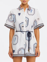 Load image into Gallery viewer, Alessia Navy Playsuit

