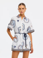 Load image into Gallery viewer, Alessia Navy Playsuit
