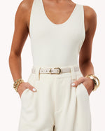 Load image into Gallery viewer, Bella Bone-gold Belt
