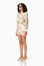 Load image into Gallery viewer, Wisteria Beige Romper
