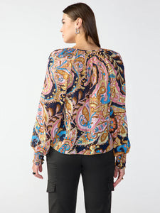 Tapestry Relaxed Button Blouse
