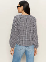 Load image into Gallery viewer, Gingham Button Blouse
