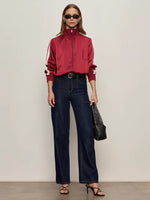 Load image into Gallery viewer, Satin Track Jacket
