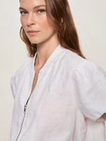 Load image into Gallery viewer, Everly Linen Bomber
