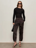 Load image into Gallery viewer, Sahara Satin Tappered Pant
