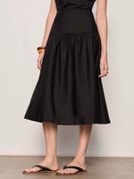 Load image into Gallery viewer, Matter Of Time Poplin Skirt

