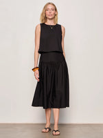Load image into Gallery viewer, Matter Of Time Poplin Skirt
